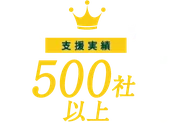 支援実績 500社以上