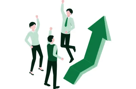 採用目標達成率90%以上のイメージ図